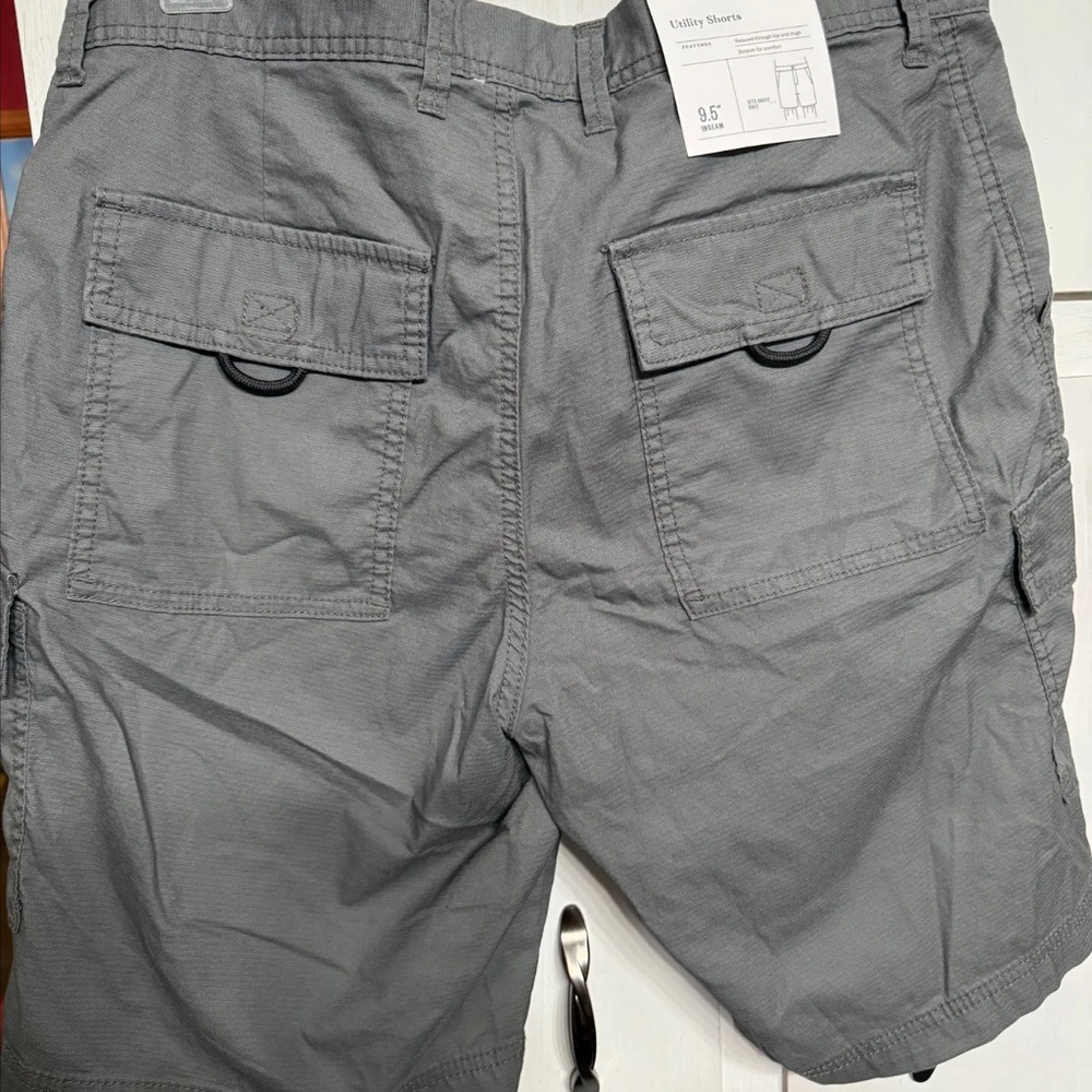 Gray Utility Shorts